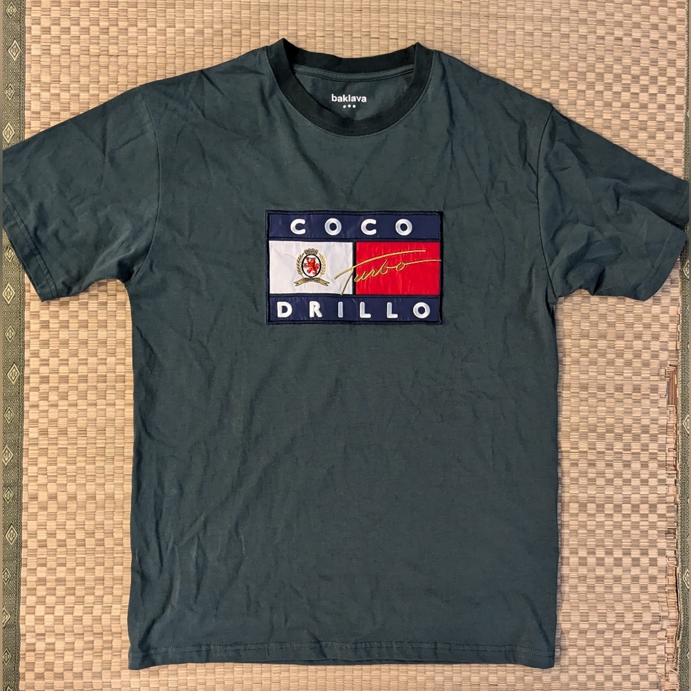 RARE Baklava Coco Drillo Turbo Heavyweight T-shirt Green Men's Size Medium